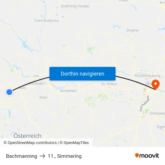 Bachmanning to 11., Simmering map