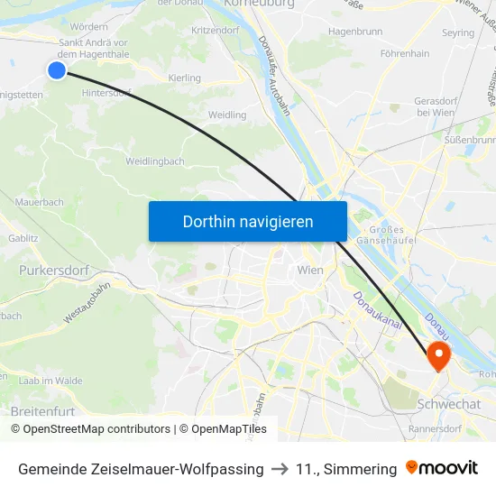 Gemeinde Zeiselmauer-Wolfpassing to 11., Simmering map