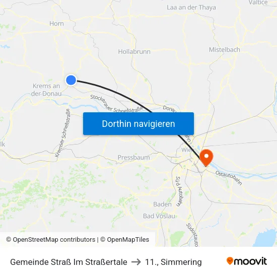 Gemeinde Straß Im Straßertale to 11., Simmering map
