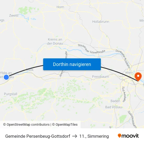 Gemeinde Persenbeug-Gottsdorf to 11., Simmering map