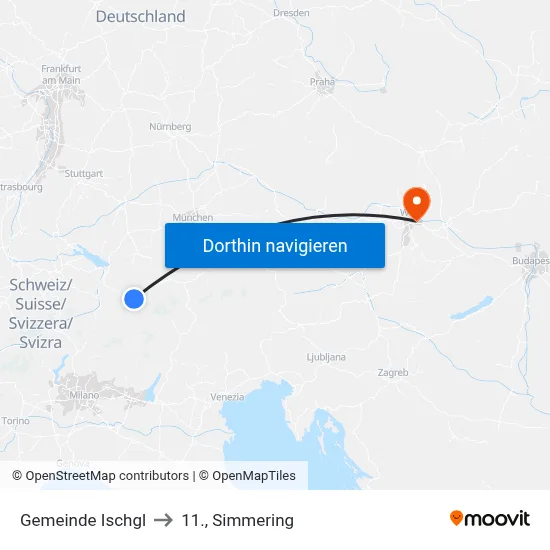 Gemeinde Ischgl to 11., Simmering map