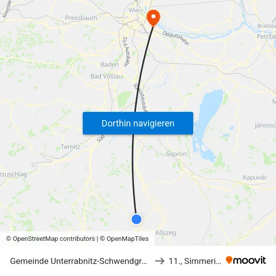 Gemeinde Unterrabnitz-Schwendgraben to 11., Simmering map