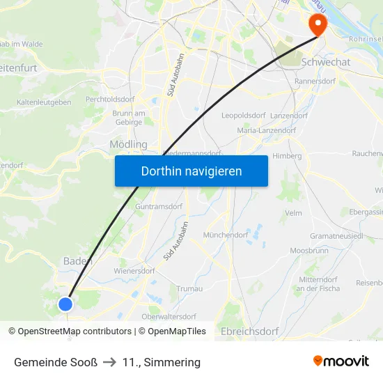 Gemeinde Sooß to 11., Simmering map