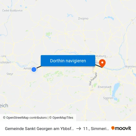 Gemeinde Sankt Georgen am Ybbsfelde to 11., Simmering map