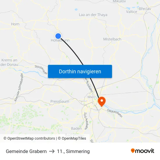 Gemeinde Grabern to 11., Simmering map