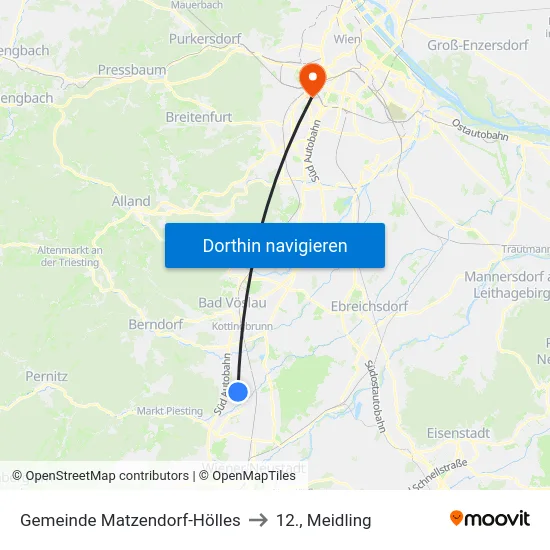 Gemeinde Matzendorf-Hölles to 12., Meidling map
