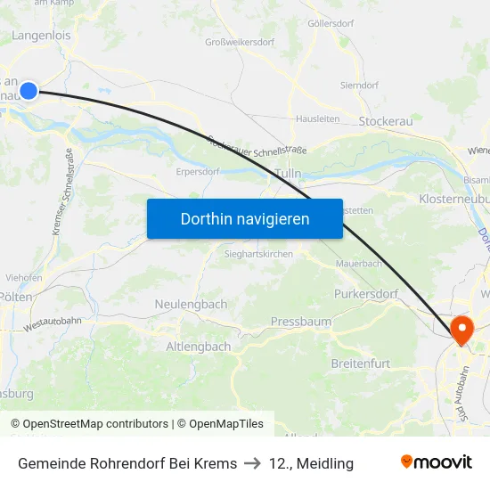 Gemeinde Rohrendorf Bei Krems to 12., Meidling map