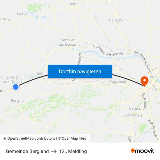 Gemeinde Bergland to 12., Meidling map