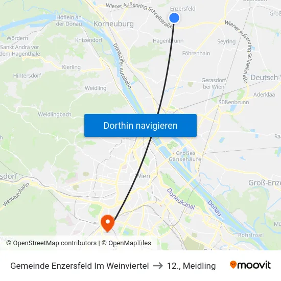 Gemeinde Enzersfeld Im Weinviertel to 12., Meidling map