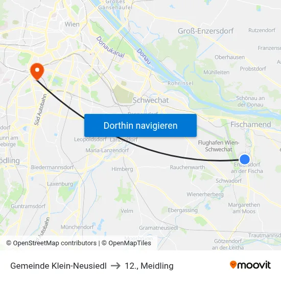 Gemeinde Klein-Neusiedl to 12., Meidling map