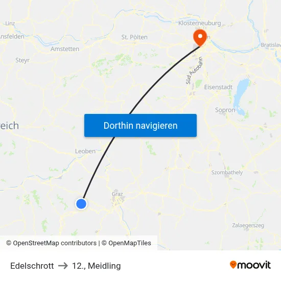 Edelschrott to 12., Meidling map