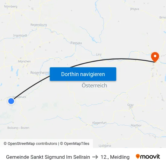 Gemeinde Sankt Sigmund Im Sellrain to 12., Meidling map