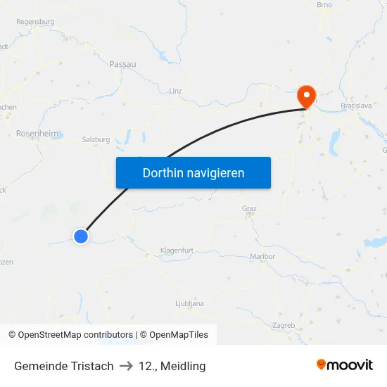 Gemeinde Tristach to 12., Meidling map