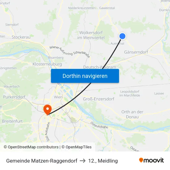 Gemeinde Matzen-Raggendorf to 12., Meidling map