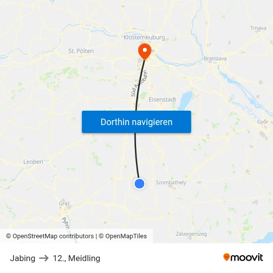 Jabing to 12., Meidling map