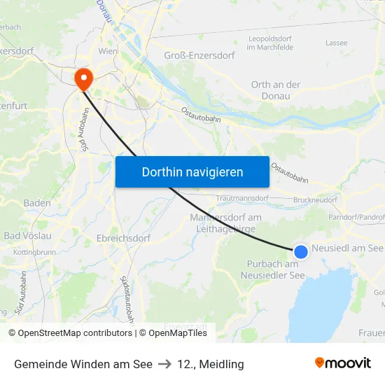 Gemeinde Winden am See to 12., Meidling map