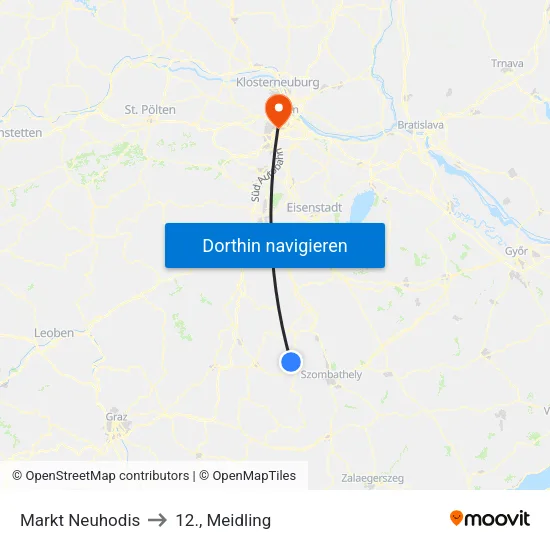 Markt Neuhodis to 12., Meidling map