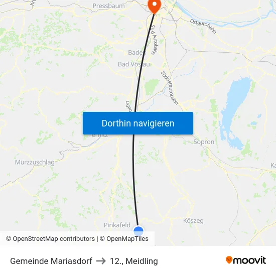 Gemeinde Mariasdorf to 12., Meidling map
