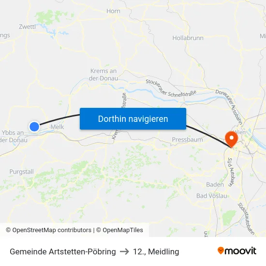 Gemeinde Artstetten-Pöbring to 12., Meidling map