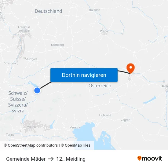 Gemeinde Mäder to 12., Meidling map