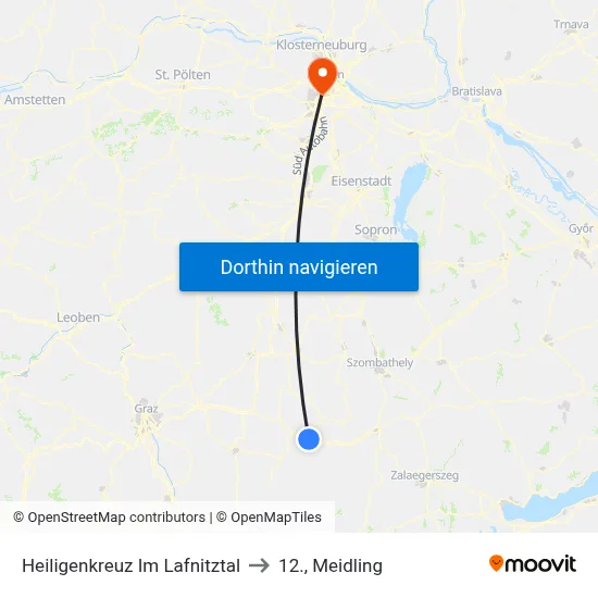 Heiligenkreuz Im Lafnitztal to 12., Meidling map