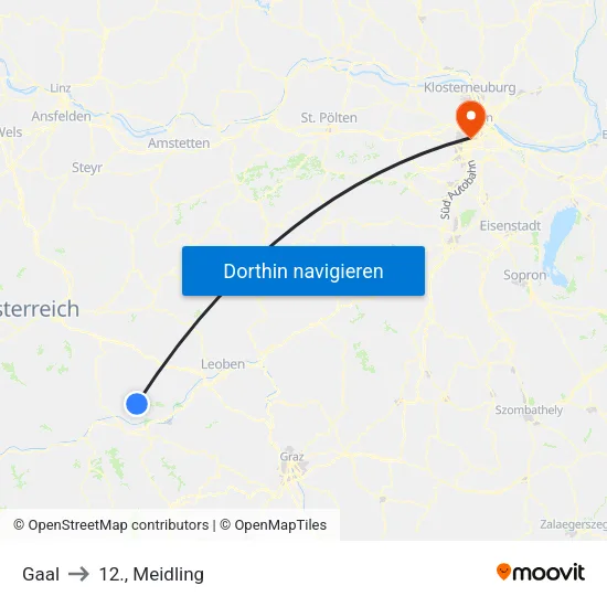 Gaal to 12., Meidling map