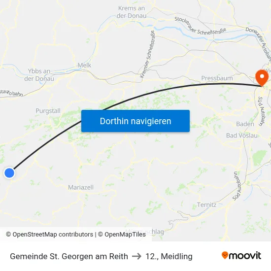 Gemeinde St. Georgen am Reith to 12., Meidling map