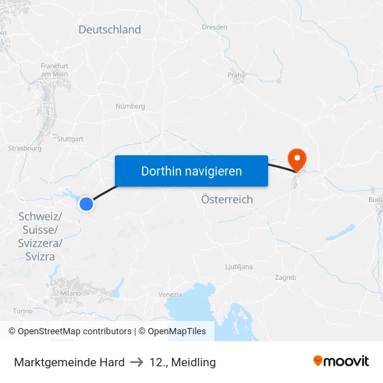 Marktgemeinde Hard to 12., Meidling map