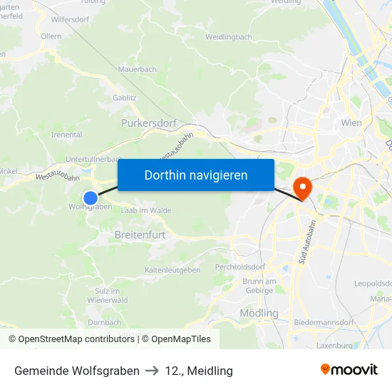 Gemeinde Wolfsgraben to 12., Meidling map