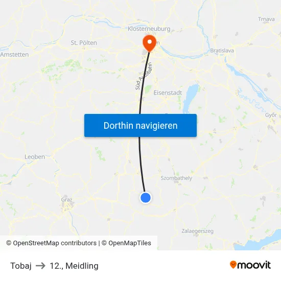 Tobaj to 12., Meidling map