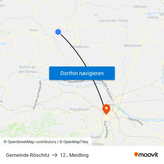 Gemeinde Röschitz to 12., Meidling map
