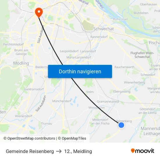 Gemeinde Reisenberg to 12., Meidling map
