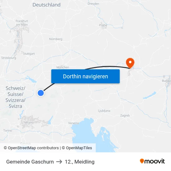 Gemeinde Gaschurn to 12., Meidling map