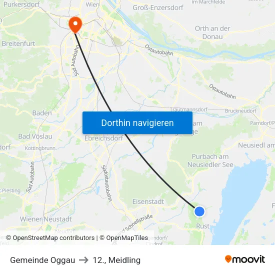 Gemeinde Oggau to 12., Meidling map