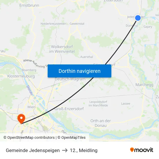 Gemeinde Jedenspeigen to 12., Meidling map