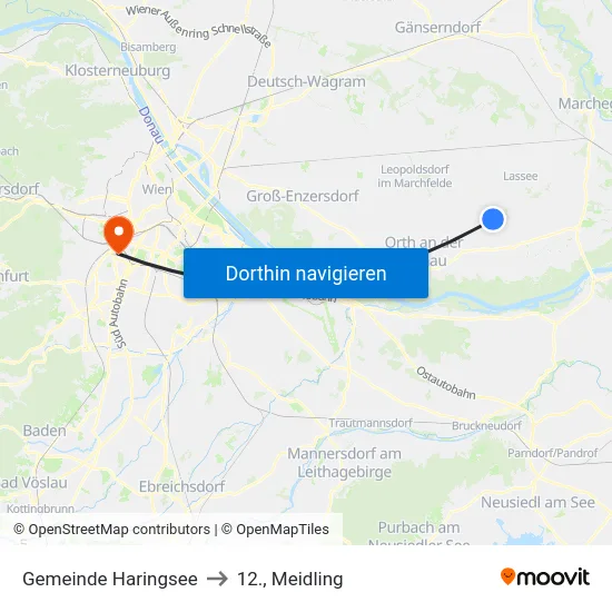 Gemeinde Haringsee to 12., Meidling map