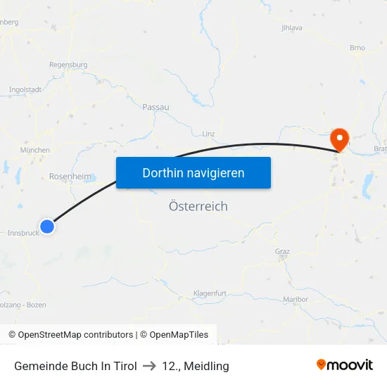 Gemeinde Buch In Tirol to 12., Meidling map