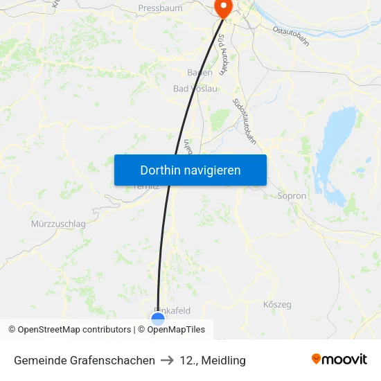 Gemeinde Grafenschachen to 12., Meidling map