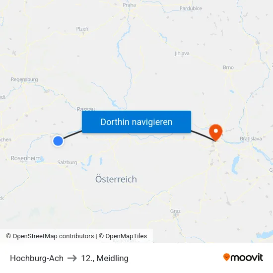 Hochburg-Ach to 12., Meidling map