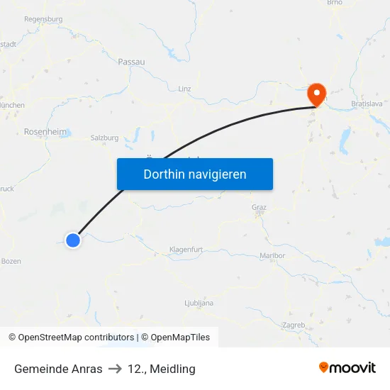 Gemeinde Anras to 12., Meidling map