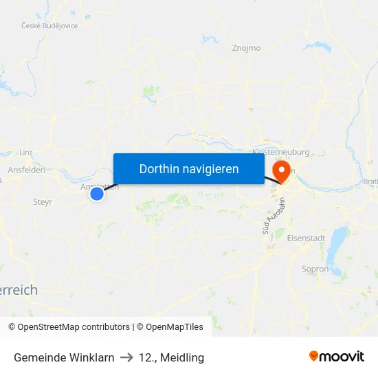 Gemeinde Winklarn to 12., Meidling map