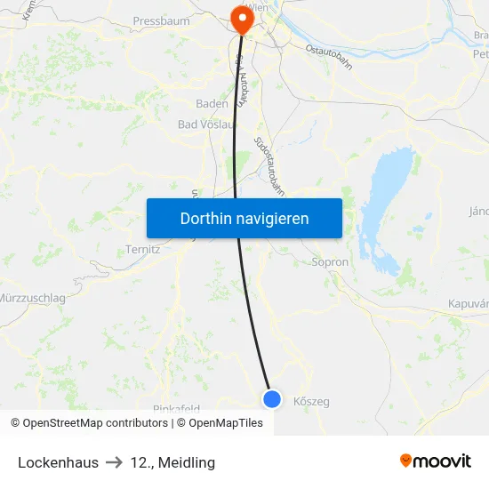 Lockenhaus to 12., Meidling map
