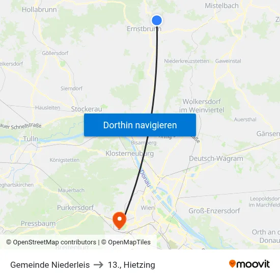 Gemeinde Niederleis to 13., Hietzing map