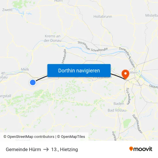 Gemeinde Hürm to 13., Hietzing map