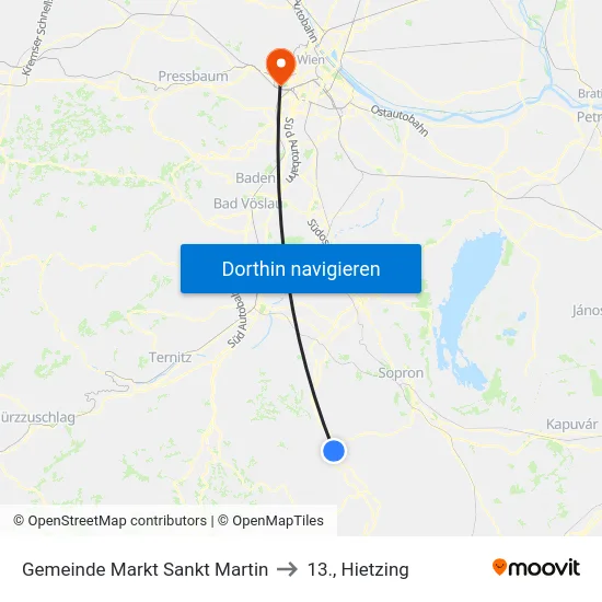 Gemeinde Markt Sankt Martin to 13., Hietzing map