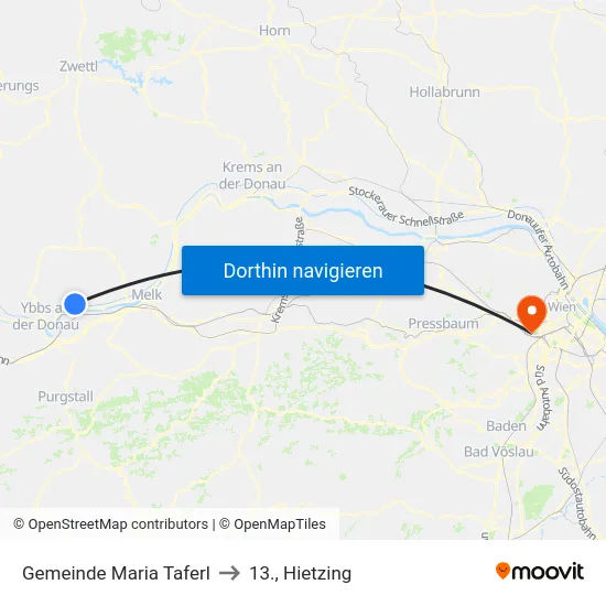 Gemeinde Maria Taferl to 13., Hietzing map