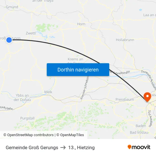 Gemeinde Groß Gerungs to 13., Hietzing map