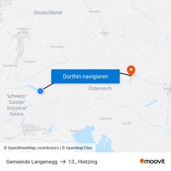 Gemeinde Langenegg to 13., Hietzing map