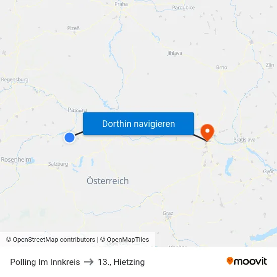 Polling Im Innkreis to 13., Hietzing map