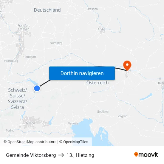Gemeinde Viktorsberg to 13., Hietzing map